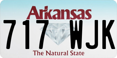 AR license plate 717WJK