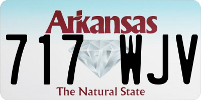 AR license plate 717WJV
