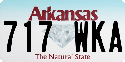 AR license plate 717WKA
