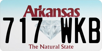 AR license plate 717WKB
