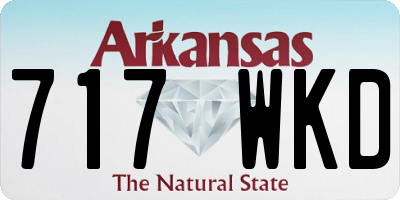 AR license plate 717WKD
