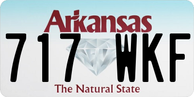 AR license plate 717WKF