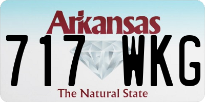 AR license plate 717WKG