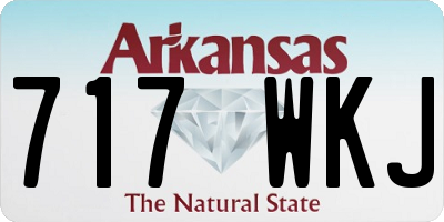 AR license plate 717WKJ