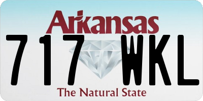 AR license plate 717WKL