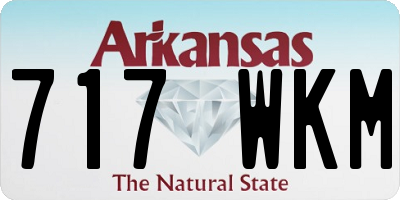 AR license plate 717WKM
