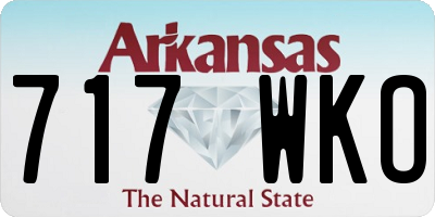 AR license plate 717WKO