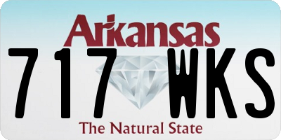 AR license plate 717WKS