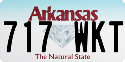 AR license plate 717WKT
