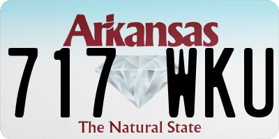 AR license plate 717WKU