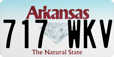 AR license plate 717WKV