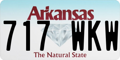 AR license plate 717WKW