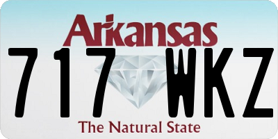 AR license plate 717WKZ