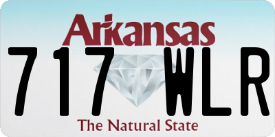 AR license plate 717WLR
