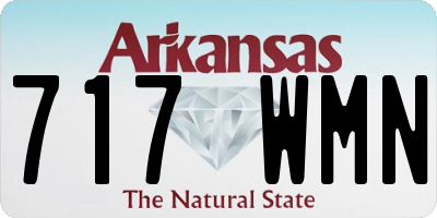 AR license plate 717WMN