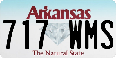 AR license plate 717WMS