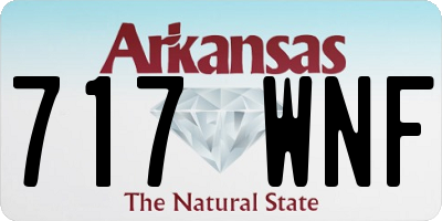 AR license plate 717WNF