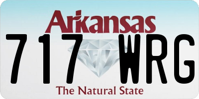 AR license plate 717WRG