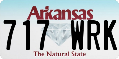 AR license plate 717WRK