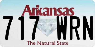 AR license plate 717WRN