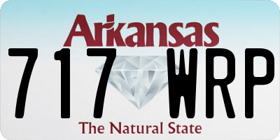 AR license plate 717WRP