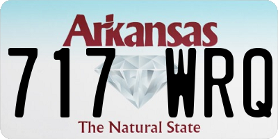AR license plate 717WRQ