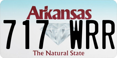 AR license plate 717WRR