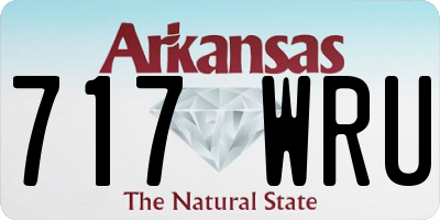 AR license plate 717WRU