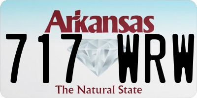 AR license plate 717WRW