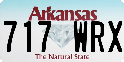 AR license plate 717WRX