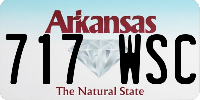 AR license plate 717WSC