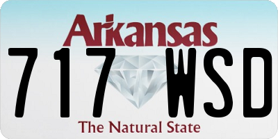 AR license plate 717WSD
