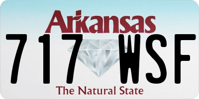 AR license plate 717WSF