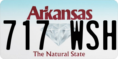 AR license plate 717WSH