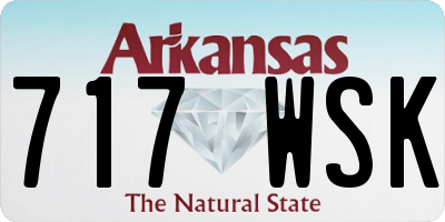 AR license plate 717WSK