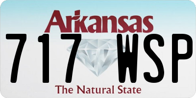 AR license plate 717WSP