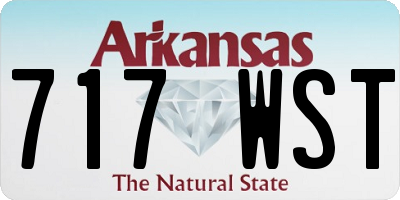 AR license plate 717WST