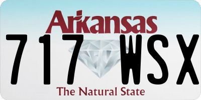 AR license plate 717WSX
