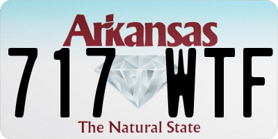 AR license plate 717WTF