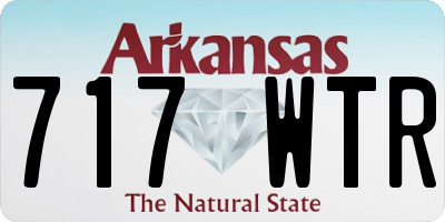 AR license plate 717WTR