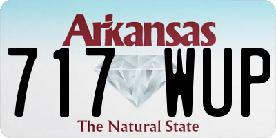 AR license plate 717WUP
