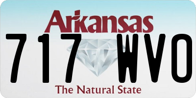 AR license plate 717WVO