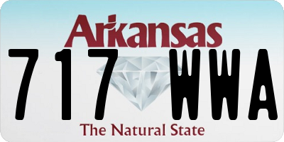 AR license plate 717WWA