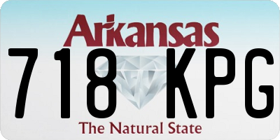 AR license plate 718KPG