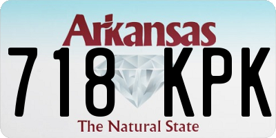 AR license plate 718KPK