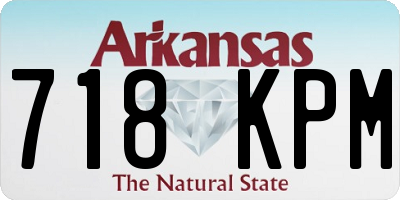 AR license plate 718KPM