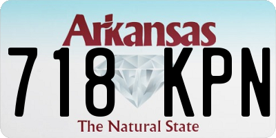 AR license plate 718KPN