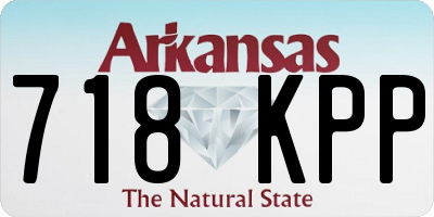 AR license plate 718KPP