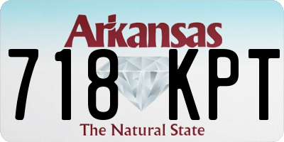 AR license plate 718KPT