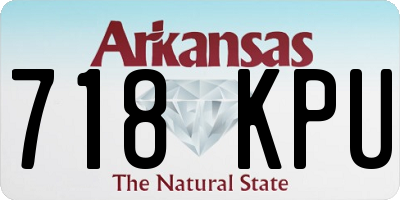 AR license plate 718KPU